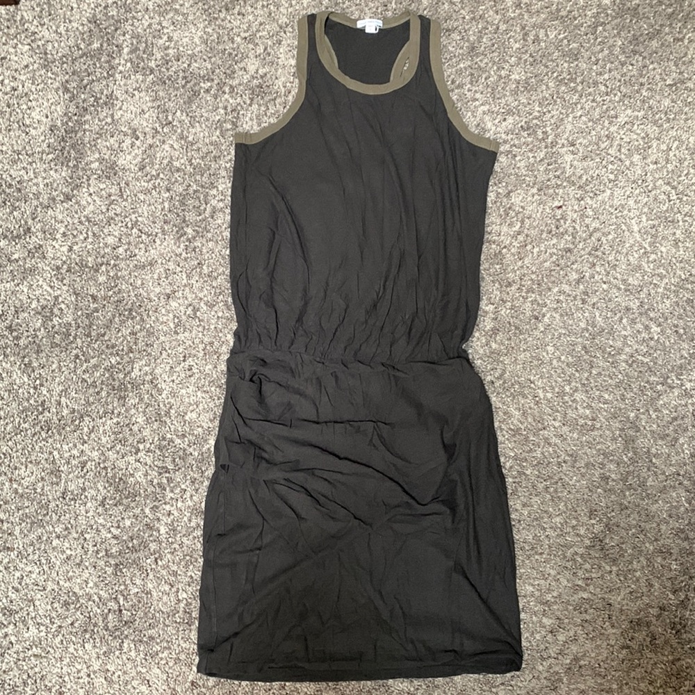 James Peres green dress